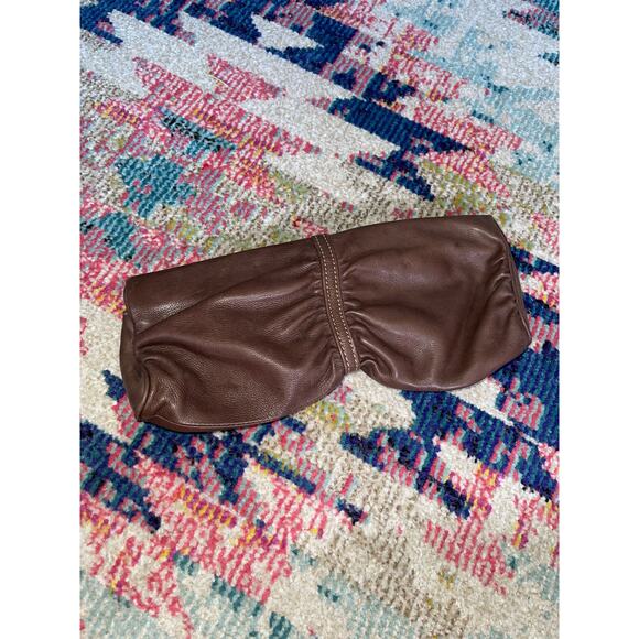 Fossil Clutch Bag Brown Soft Leather - Picture 2 of 6